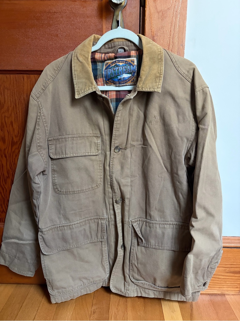 Dunbrooke Brown Field Jacket with Corduroy Collar